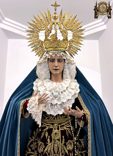 María Santísima del Rocío y Esperanza ataviada por N.H.D. Miguel Fernández